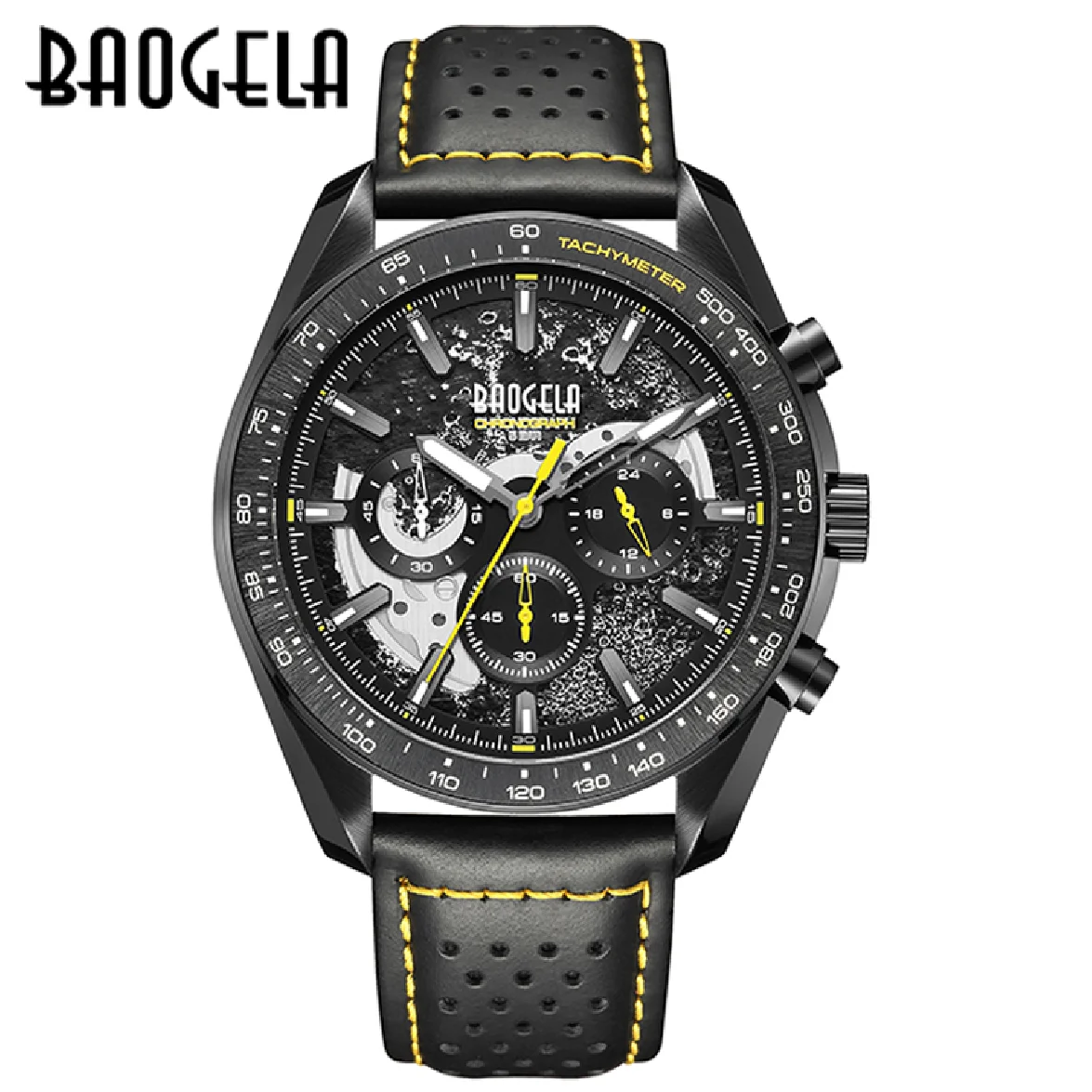 BAOGELA Men Sport Quartz Male Chronograph Calendar Japan Movement 50M waterproof Top Brand Luxury Clock Genuine Leather Watch
BAOGELA Men Sport Quartz Male Chronograph Calendar Japan Movement 50M waterproof Top Brand Luxury Clock Genuine Leather Watch