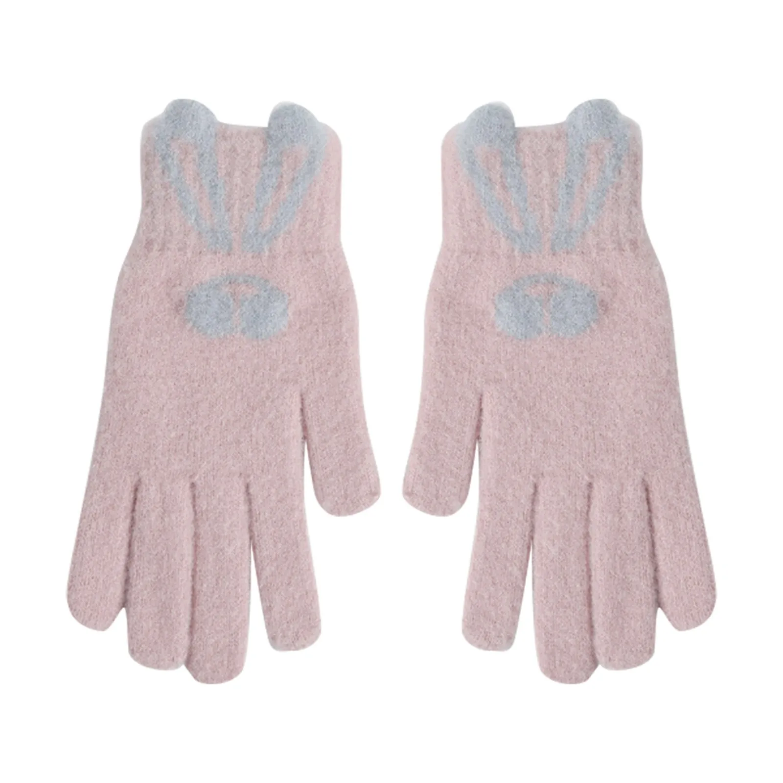 

Женские перчатки зимние плюшевые теплые перчатки для верховой езды с разрезом на пальцах хлопковые перчатки с защитой от холода для студентов Женская одежда для улицы