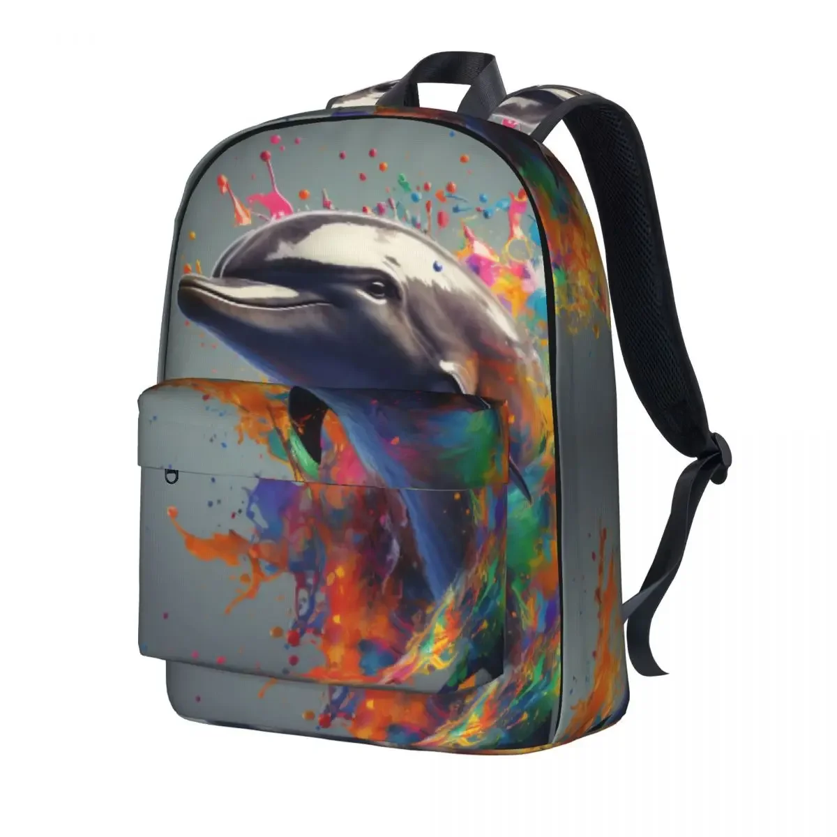 Dolphin Backpack Explosion Liquid Splash Outdoor Style Backpacks Unisex High Quality Large High School Bags Stylish Rucksack
Dolphin Backpack Explosion Liquid Splash Outdoor Style Backpacks Unisex High Quality Large High School Bags Stylish Rucksack