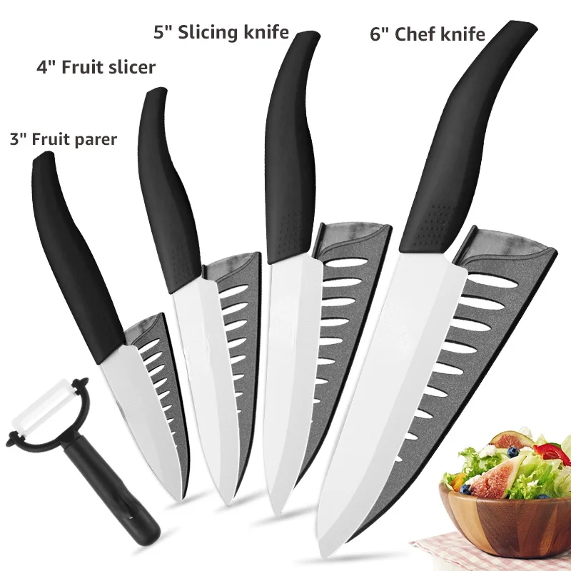 3 4 5 6 Inch Chef Knife Chef Set Ceramic Knife Kitchen Knife + Peeler Multicolor Handle High Quality kitchen accessories
3 4 5 6 Inch Chef Knife Chef Set Ceramic Knife Kitchen Knife + Peeler Multicolor Handle High Quality kitchen accessories