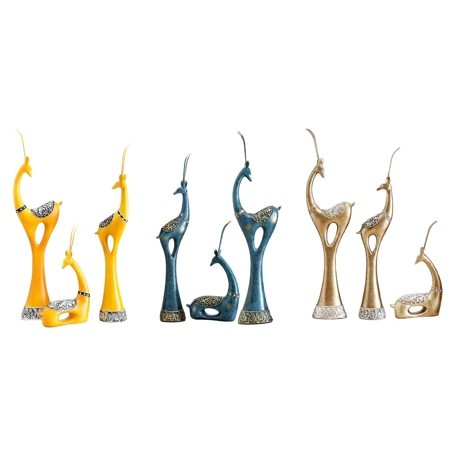 Deer Statues A Family of Three Deers Ornaments for Home Living Room Porch
Deer Statues A Family of Three Deers Ornaments for Home Living Room Porch
