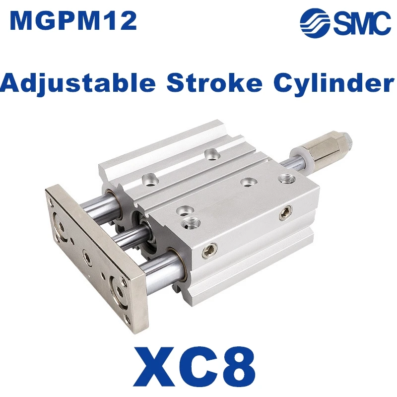MGPM12 Adjustable Stroke New SMC MGPM12-10BZ-XC8 MGPM12-20BZ-XC8 MGPM12-25BZ-XC8 Extension Compact Guide Cylinder
MGPM12 Adjustable Stroke New SMC MGPM12-10BZ-XC8 MGPM12-20BZ-XC8 MGPM12-25BZ-XC8 Extension Compact Guide Cylinder