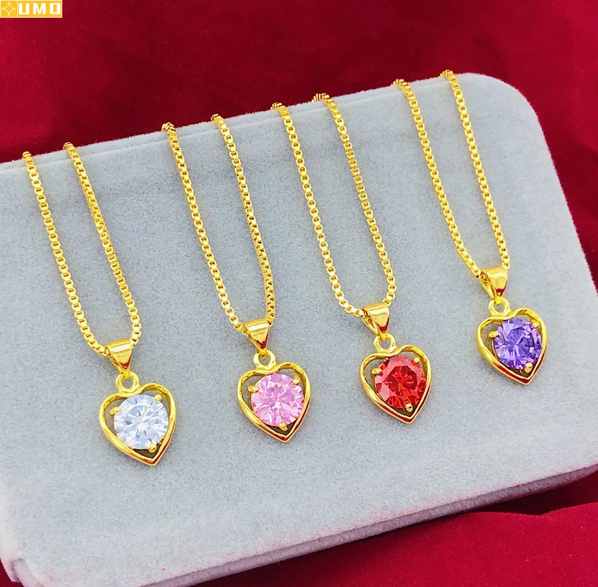 Not Fade 14k Yellow Gold Pendant Necklace for Women Love Heart Clavicle Chain Gold Necklace Valentine's Day Fine Jewelry Gift 
Not Fade 14k Yellow Gold Pendant Necklace for Women Love Heart Clavicle Chain Gold Necklace Valentine's Day Fine Jewelry Gift