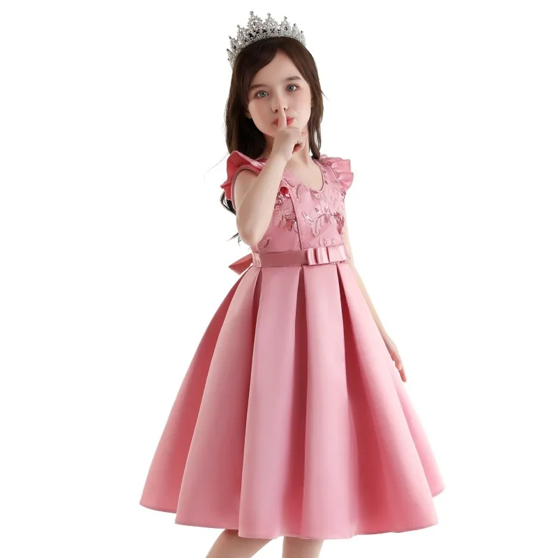 Kids Girl Solid Color Sequins Party Dress Kids Birthday Baptism Party Clothe for Children Clothing Princess Vestidos 3-15Y Gown
Kids Girl Solid Color Sequins Party Dress Kids Birthday Baptism Party Clothe for Children Clothing Princess Vestidos 3-15Y Gown