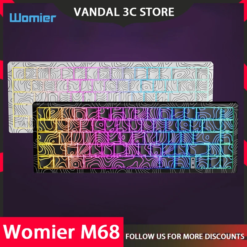 Womier M68 He игровая клавиатура магнитный переключатель контурный драйвер Esport 0 04rt Socd
