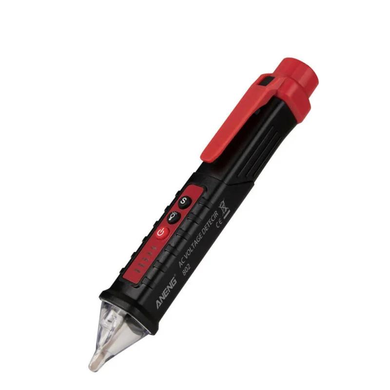 Non Contact AC Voltage Detector Pen High Low Sensitivity 50-60Hz AC 12-1000V Style Voltage Tester LCD Alarm Self-testing Tester
Non Contact AC Voltage Detector Pen High Low Sensitivity 50-60Hz AC 12-1000V Style Voltage Tester LCD Alarm Self-testing Tester