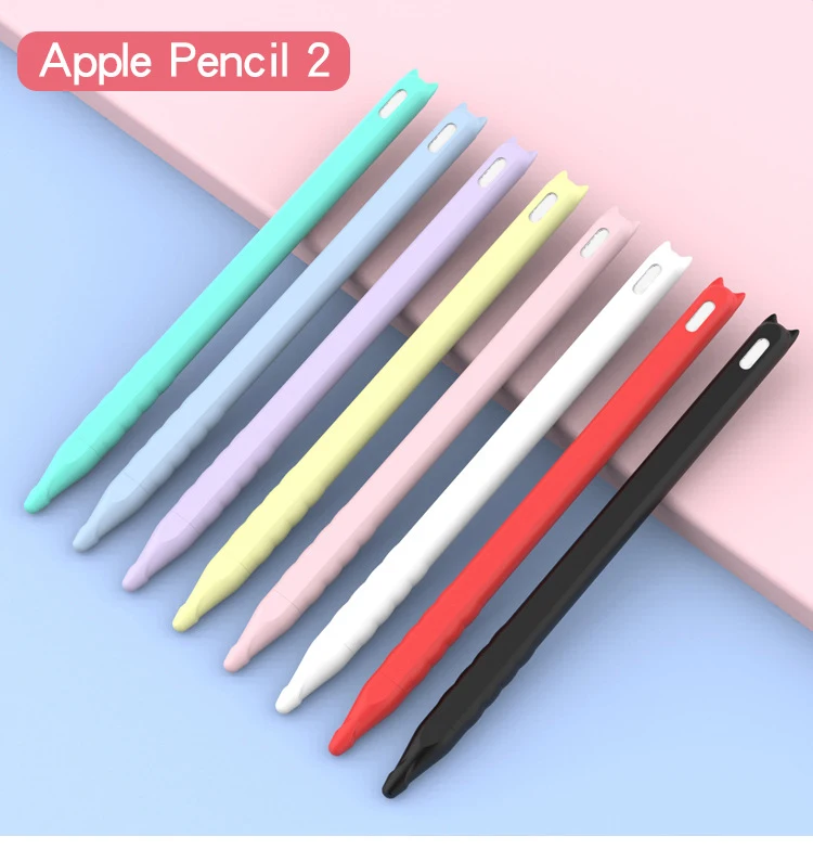 Cute Anti-scroll Silicone Protective Pouch Cap Holder Nib Cover Anti-scratch Protective Case For Apple Pencil 2 for iPad Pencil 
Cute Anti-scroll Silicone Protective Pouch Cap Holder Nib Cover Anti-scratch Protective Case For Apple Pencil 2 for iPad Pencil