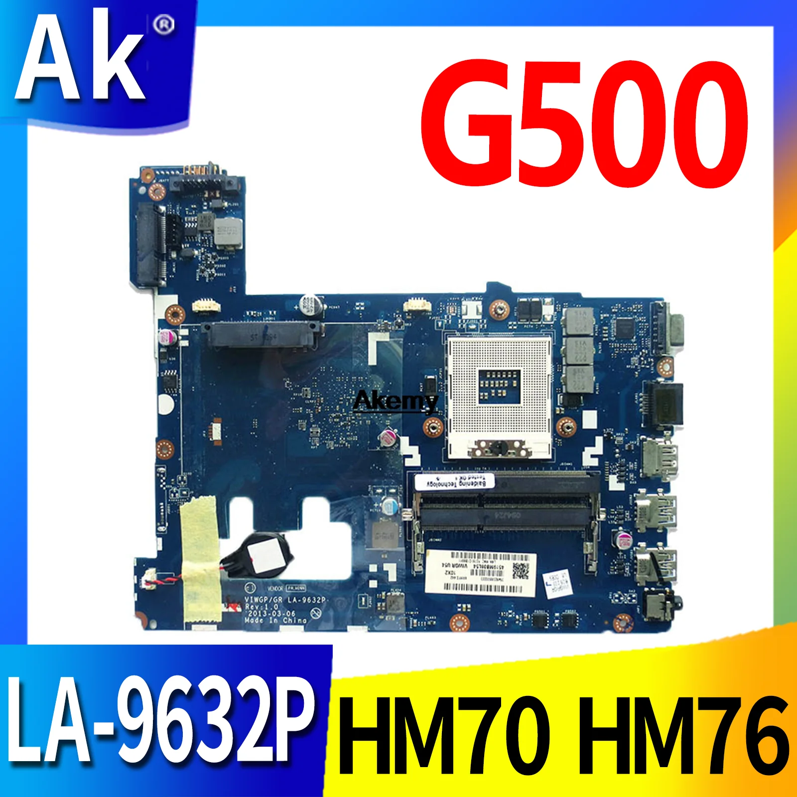 LA-9632P laptop motherboard For Lenovo G500 la-9632p motherboard Mainboard HM70 HM76 DDR3 Test
LA-9632P laptop motherboard For Lenovo G500 la-9632p motherboard Mainboard HM70 HM76 DDR3 Test