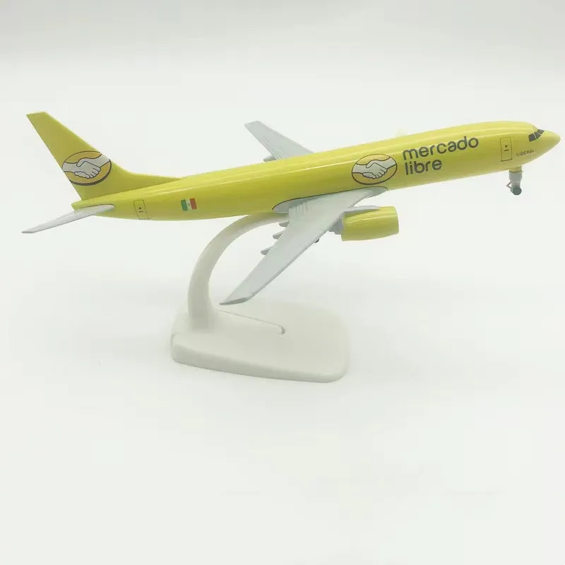 Модель самолета из металлического сплава размером 20 см, Мексиканский Меркадо свободные авиалинии, Боинг 737, B737, авиационная модель самолета с литыми колесами