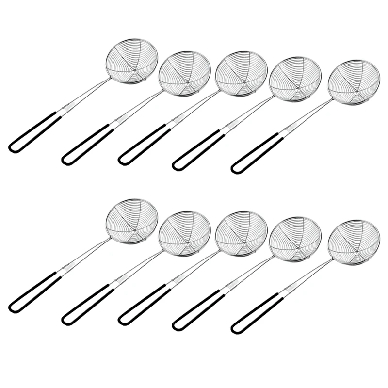 10 Pieces Hot Pot Strainer Scoops,Stainless Steel Hot Pot Strainer Spoons Mesh Skimmer Spoon Strainer Ladle with Handle
10 Pieces Hot Pot Strainer Scoops,Stainless Steel Hot Pot Strainer Spoons Mesh Skimmer Spoon Strainer Ladle with Handle