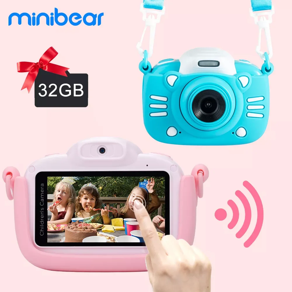 Minibear Children Camera For Kids Digital Camera For Children 1080P 4K HD Video Cameras Toy For Kids Birthday Gift For Girl Boys
Minibear Children Camera For Kids Digital Camera For Children 1080P 4K HD Video Cameras Toy For Kids Birthday Gift For Girl Boys