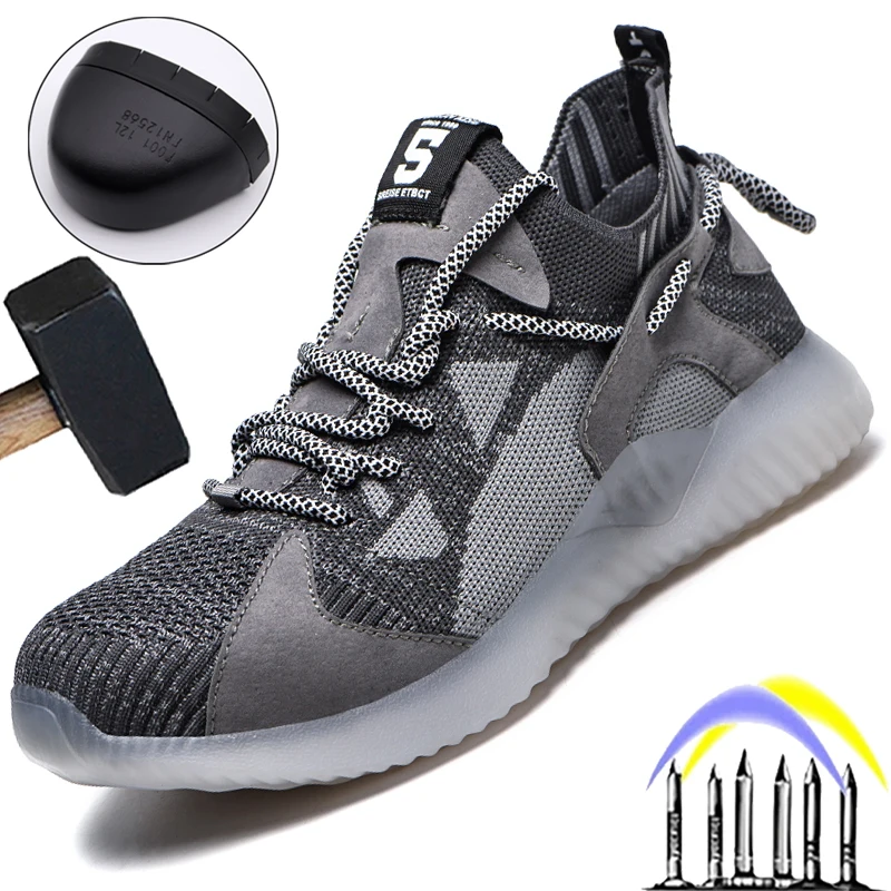 New Work Safety Shoes Men Comfort Work Sneakers Anti-smash Anti-puncture Indestructible Shoes Steel Toe Cap Industrial Shoes
New Work Safety Shoes Men Comfort Work Sneakers Anti-smash Anti-puncture Indestructible Shoes Steel Toe Cap Industrial Shoes