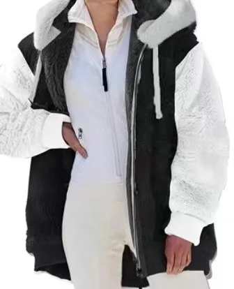 New Autumn and Winter Women's Wear in Europe and America: Loose and Casual Plush Zipper Hooded Double sided Plush Coat for Women
New Autumn and Winter Women's Wear in Europe and America: Loose and Casual Plush Zipper Hooded Double sided Plush Coat for Women