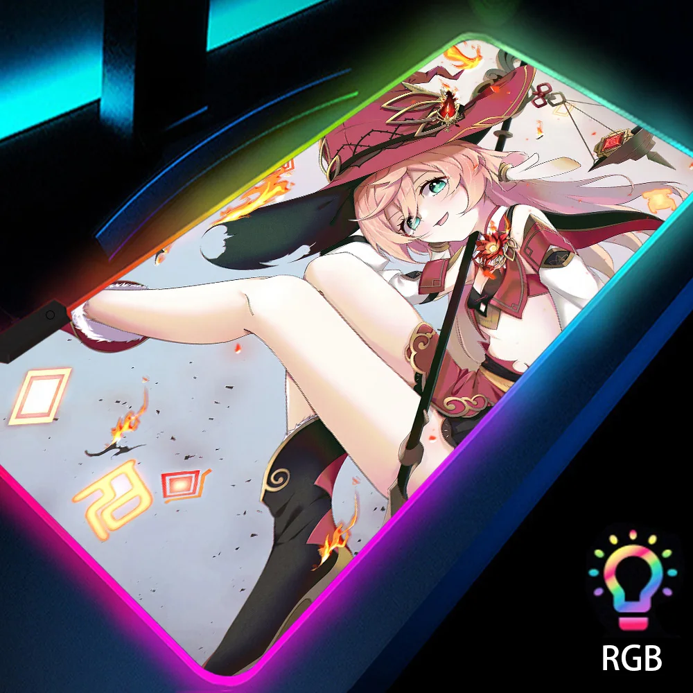 Mousepad Rgb Carpet Led Genshin Impact Gamer Rug Kawaii Gaming Table Computer Deskpad Large Accessories Backlit Mat with Lights
Mousepad Rgb Carpet Led Genshin Impact Gamer Rug Kawaii Gaming Table Computer Deskpad Large Accessories Backlit Mat with Lights