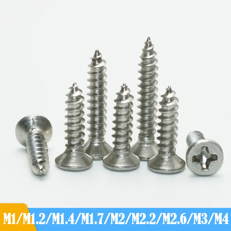 200 шт./лот, нержавеющая сталь 304, крестообразные винты с плоской потайной головкой, саморезы по дереву M1 M2 M2.3 M2.6 M3 M4
200 шт./лот, нержавеющая сталь 304, крестообразные винты с плоской потайной головкой, саморезы по дереву M1 M2 M2.3 M2.6 M3 M4