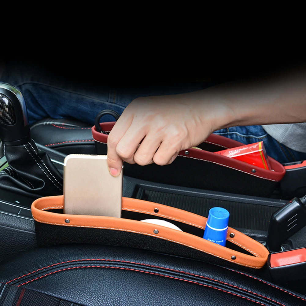 Car Console Seam Filler-Side Leather Organizer Four Colors Available Space Saving Storage Pieces
Car Console Seam Filler-Side Leather Organizer Four Colors Available Space Saving Storage Pieces