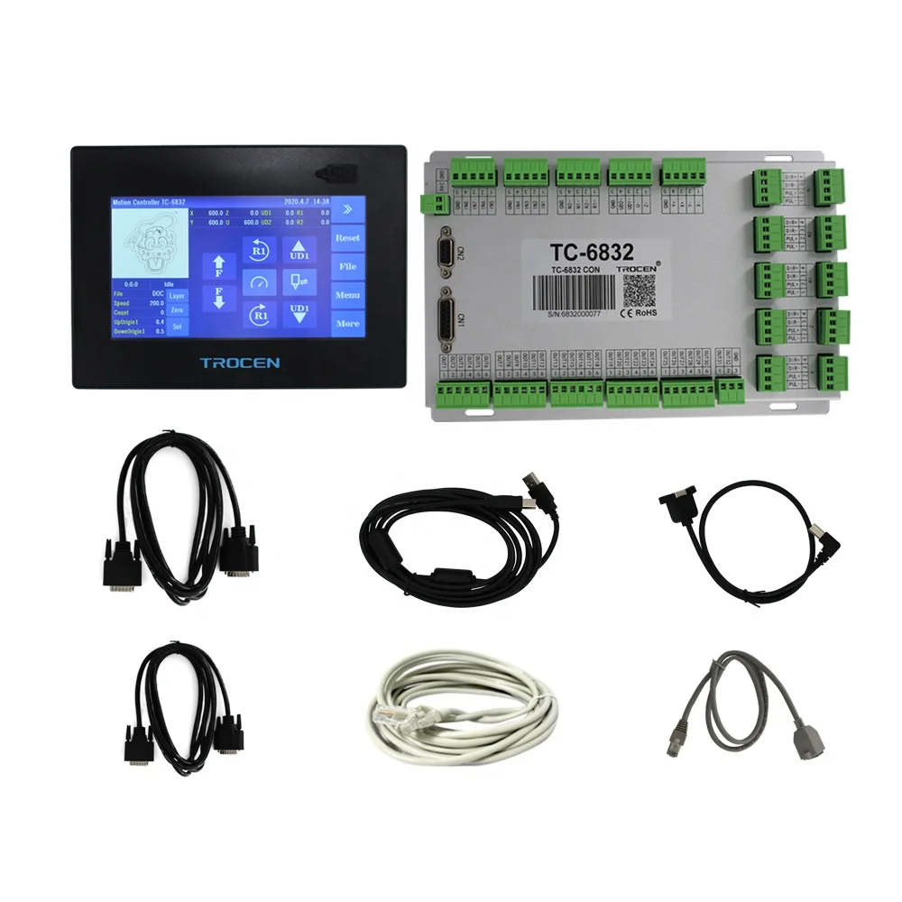 TC-6832 контроллер с 7-дюймовым сенсорным ЖК-экраном TFT для цифровой режущей машины
TC-6832 контроллер с 7-дюймовым сенсорным ЖК-экраном TFT для цифровой режущей машины