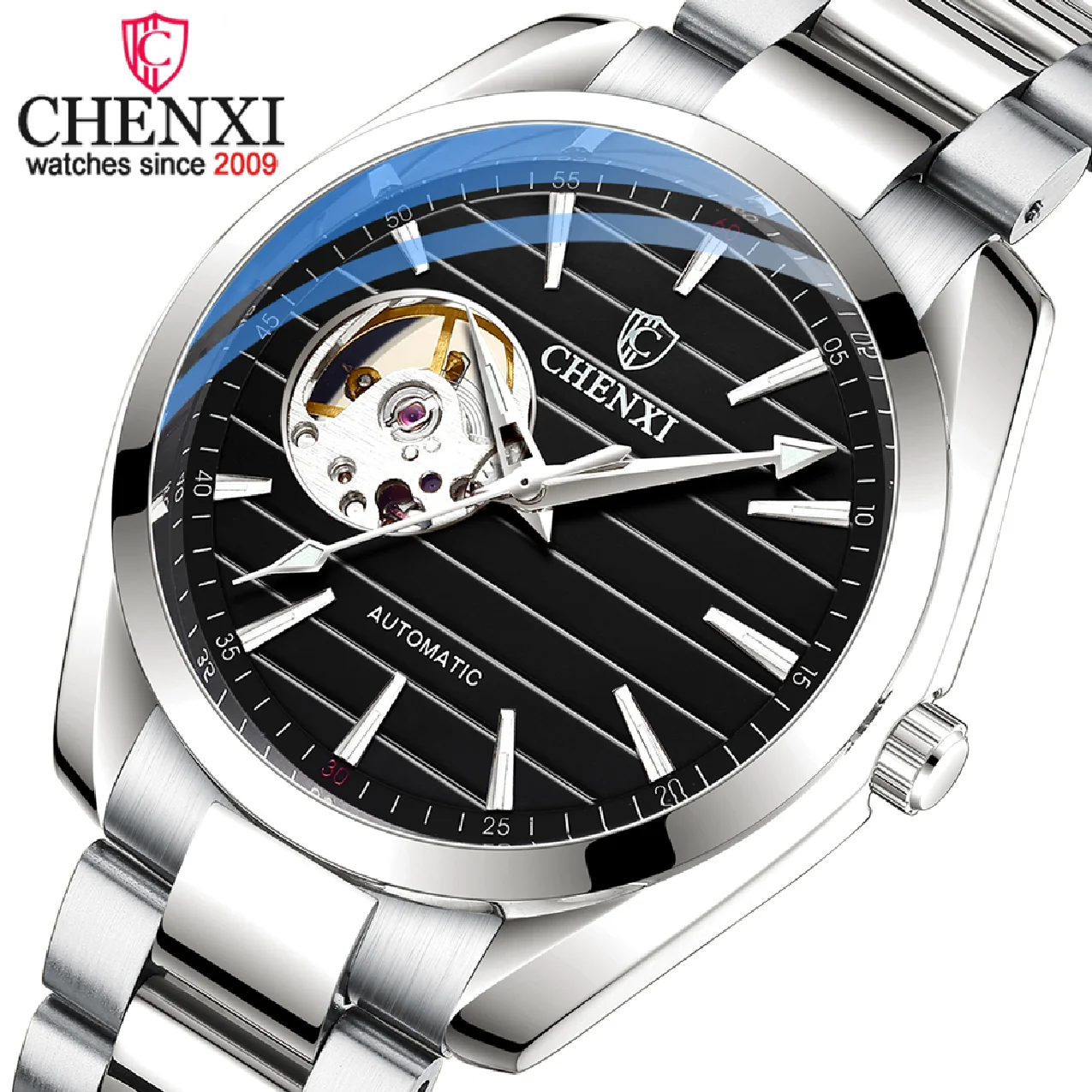 CHENXI Top Luxury Brand New Men Mechanical Wristwatch Sapphire Glass Automatic Watch Stainless Steel Waterproof Watches Men 
CHENXI Top Luxury Brand New Men Mechanical Wristwatch Sapphire Glass Automatic Watch Stainless Steel Waterproof Watches Men