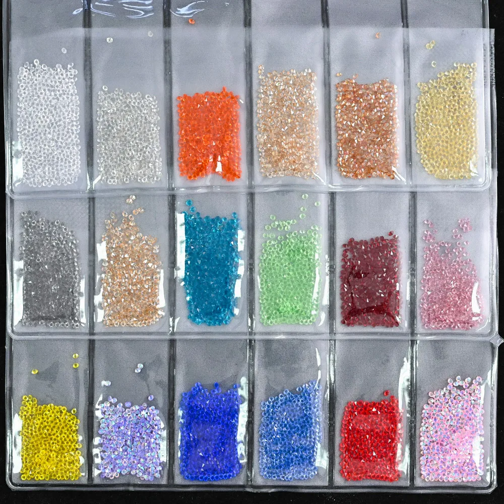 SS3-SS8 1440pcs Clear Crystal AB 3D Bulk FlatBack Nail Art Rhinestones Decorations Micro Zircon Nail Charms Decor 1Bag 6 colors 
SS3-SS8 1440pcs Clear Crystal AB 3D Bulk FlatBack Nail Art Rhinestones Decorations Micro Zircon Nail Charms Decor 1Bag 6 colors