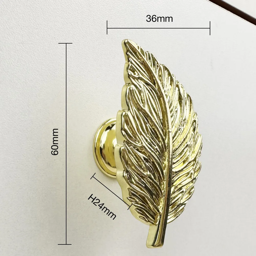 

Leaves Shape Drawer Handles Cabinet Pulls Zinc Alloy Wardrobe Door Knobs Handle Kitchen Cupboard Pulls Furniture Hardware