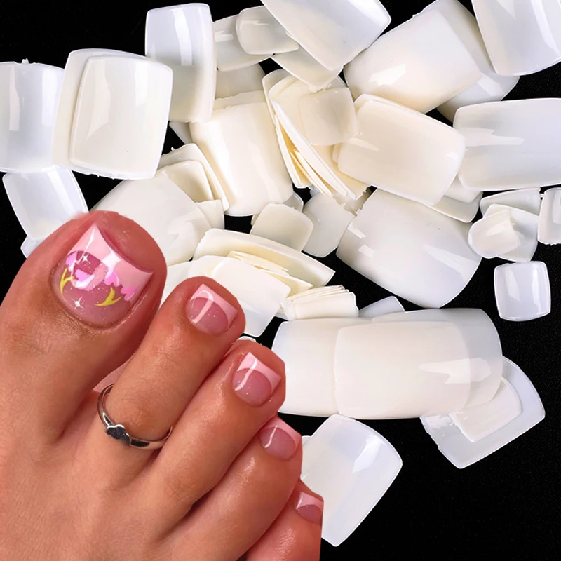 100PC Acrylic Full Cover Toe False Nails Tips Natural/White/Clear Square Foot Fake Nails Art Coffin Manicure Decoration Toenails
100PC Acrylic Full Cover Toe False Nails Tips Natural/White/Clear Square Foot Fake Nails Art Coffin Manicure Decoration Toenails