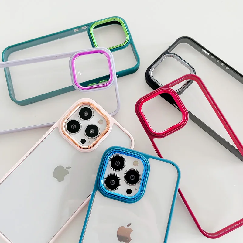 Soft Electroplating Transparent Acrylic Color Border Case For iPhone 13 12 11 Pro Max XS Max X XR 8 6 6S 7Plus SE2020 2022 Cover
Soft Electroplating Transparent Acrylic Color Border Case For iPhone 13 12 11 Pro Max XS Max X XR 8 6 6S 7Plus SE2020 2022 Cover