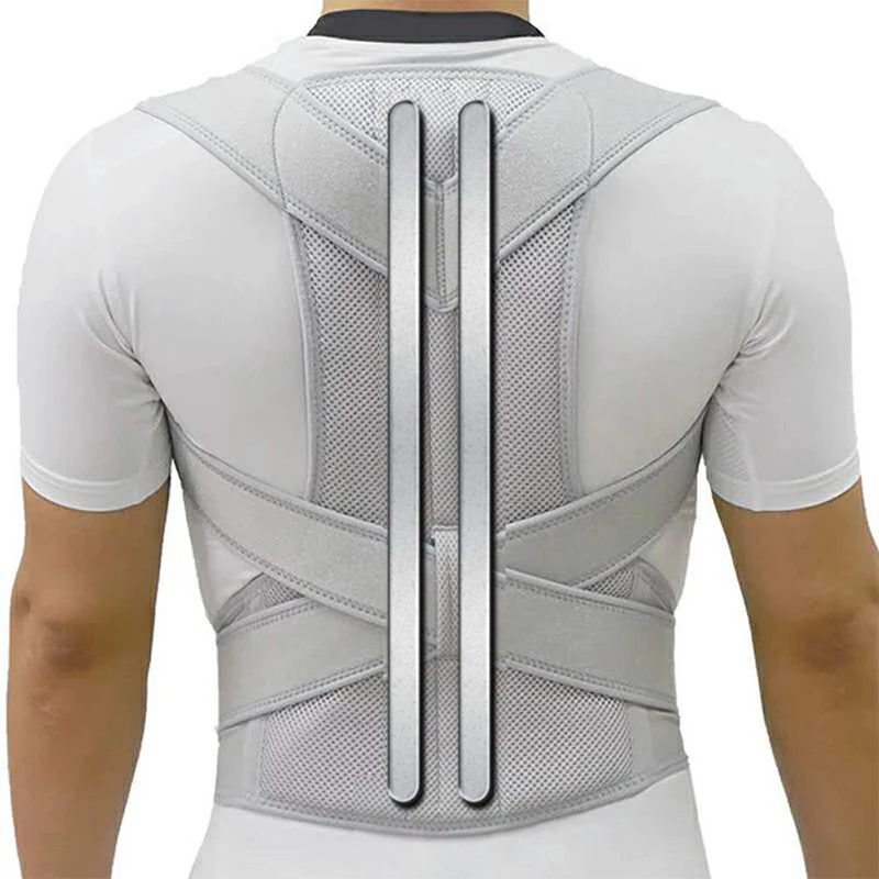 

Adjustable Therapy Alloy Scoliosis Orthopedic Correction Bar Belt Shoulder Brace Corrector Spine Posture Corset Support Back