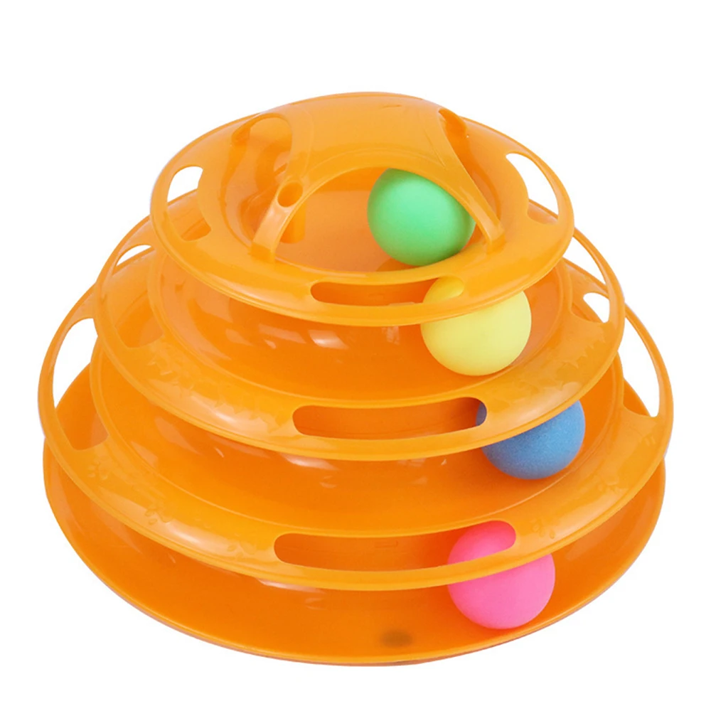Cat Toy Four-Layer Cat Turntable With Ball Kitten Puzzle Track Tower Toy Pet Interactive Training Amusement Plate Cat Accesorios
Cat Toy Four-Layer Cat Turntable With Ball Kitten Puzzle Track Tower Toy Pet Interactive Training Amusement Plate Cat Accesorios