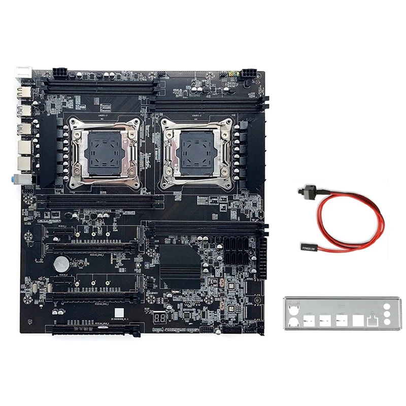 X99 D4 Motherboard +Switch Cable+Baffle LGA 2011 PCI-E16X Support 8XDDR4 Dual CPU Slot For ALEO Miner Mining
X99 D4 Motherboard +Switch Cable+Baffle LGA 2011 PCI-E16X Support 8XDDR4 Dual CPU Slot For ALEO Miner Mining