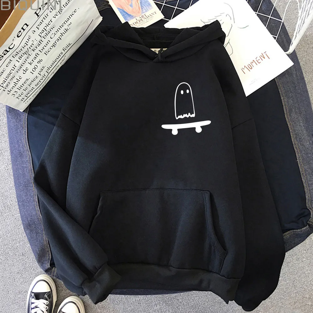 Ghost Skateboard Lazy Halloween Hoodie Funny Skateboarding Print Sweatshirt Y2k Clothes Streetwear Men Top Gothic Women Clothing
Ghost Skateboard Lazy Halloween Hoodie Funny Skateboarding Print Sweatshirt Y2k Clothes Streetwear Men Top Gothic Women Clothing