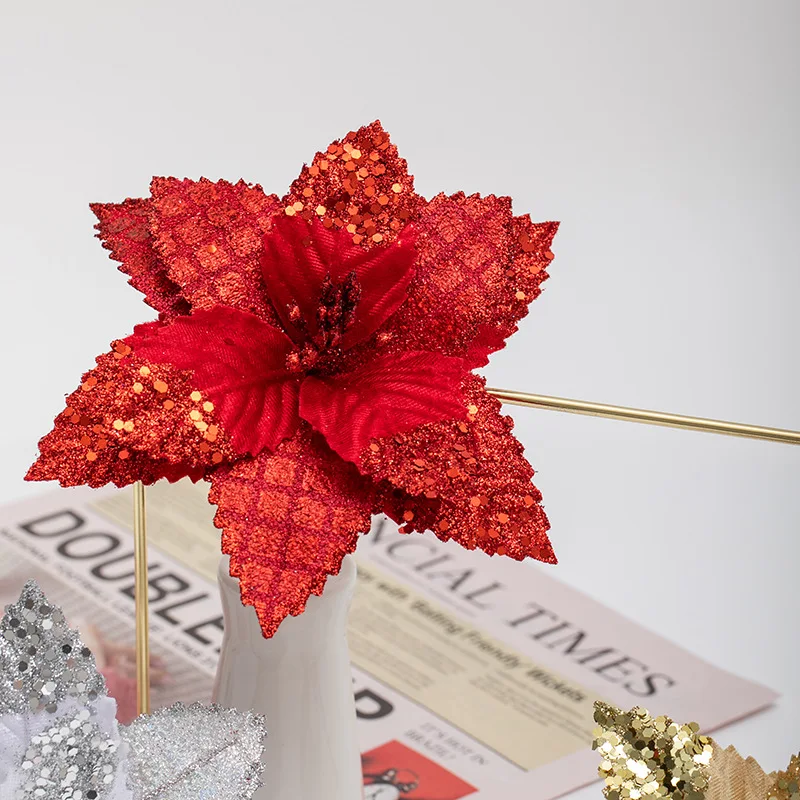 Glitter Simulation Flower Christmas Outdoor Decorations Festive DIY Wedding Road Background Props Shopping Mall Window Display
Glitter Simulation Flower Christmas Outdoor Decorations Festive DIY Wedding Road Background Props Shopping Mall Window Display