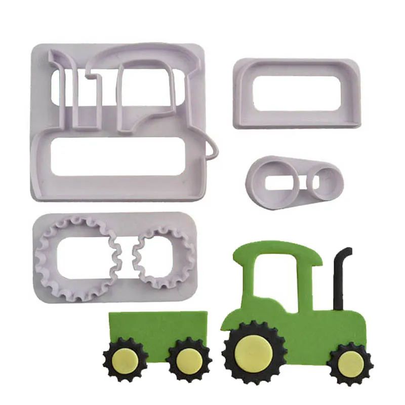 Children Baking Tractor Cookie Fudge Cutter Mould Cartoon Home Kitchen Biscuit Printing Stamp Tools 3D Pressing Frosting Fondant
Children Baking Tractor Cookie Fudge Cutter Mould Cartoon Home Kitchen Biscuit Printing Stamp Tools 3D Pressing Frosting Fondant