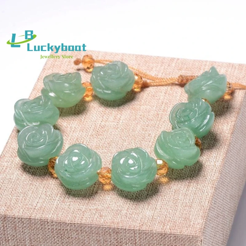 Charm Rose Braclet Natural Dongling Green Rose Jade Bracelet Green Jade Bangle Charm Jewlery
Charm Rose Braclet Natural Dongling Green Rose Jade Bracelet Green Jade Bangle Charm Jewlery