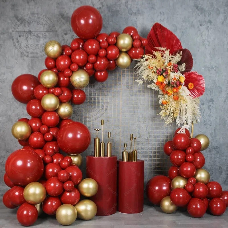 116pcs Red Gold Metallic Chrome Balloons Garland Arch Kit Birthday Wedding Valentine's Day Party Decorations Air Globos Supplies
116pcs Red Gold Metallic Chrome Balloons Garland Arch Kit Birthday Wedding Valentine's Day Party Decorations Air Globos Supplies