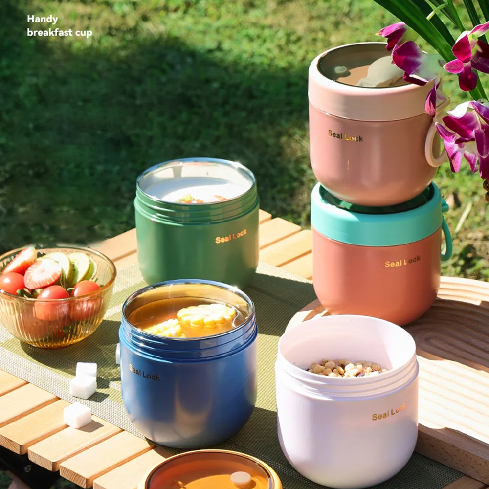 Universal Steel Lunch Mug Thermos Cup Insulated Oatmeal Soup Cup Microwaveable Milk Breakfast Cup Kitchen Coffee Traveling Cup
Universal Steel Lunch Mug Thermos Cup Insulated Oatmeal Soup Cup Microwaveable Milk Breakfast Cup Kitchen Coffee Traveling Cup