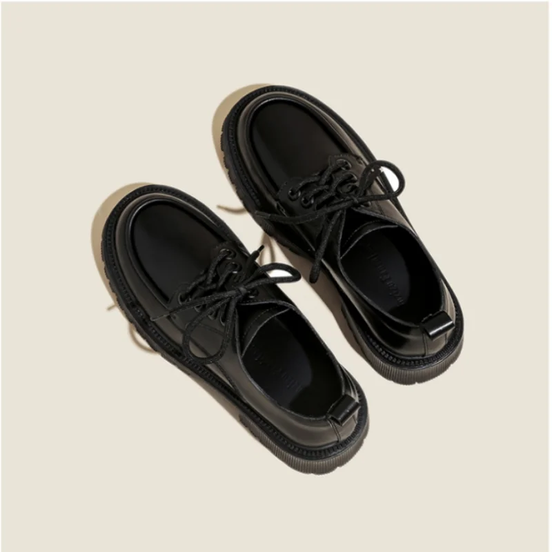 Thick-soled Small Leather Shoes 200 Years College Style All-match Lace-up Uniform Single Shoes Thick Heel Patent Leather Loafers
Thick-soled Small Leather Shoes 200 Years College Style All-match Lace-up Uniform Single Shoes Thick Heel Patent Leather Loafers