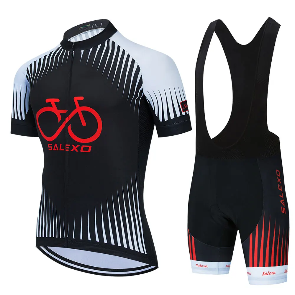 New SALEXO Cycling Jersey Set classic MTB Cycling Bib Shorts Kit Reflective Custom Bike Clothes Bicycle Clothing Maillot Ciclis
New SALEXO Cycling Jersey Set classic MTB Cycling Bib Shorts Kit Reflective Custom Bike Clothes Bicycle Clothing Maillot Ciclis