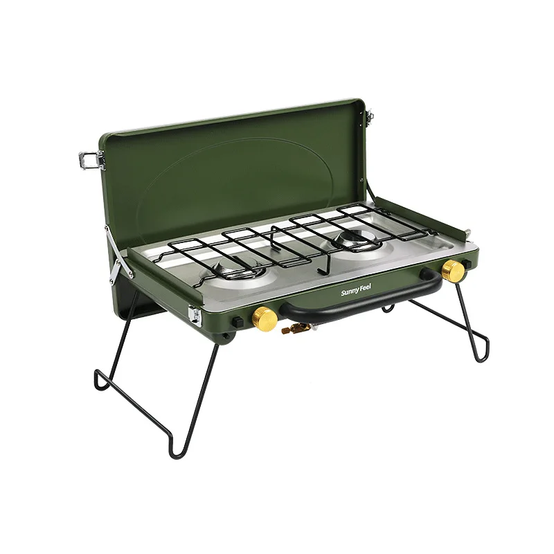 SunnyFeel Camping Stove Outdoor Exquisite Camping Double-burner Cassette Stove Portable Folding Gas Stove
SunnyFeel Camping Stove Outdoor Exquisite Camping Double-burner Cassette Stove Portable Folding Gas Stove