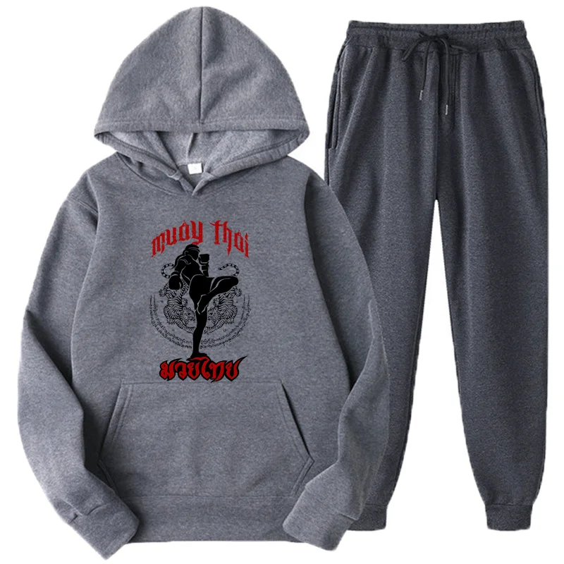 Комплект спортивной одежды Muay Thai Kick из двух предметов флисовые повседневные