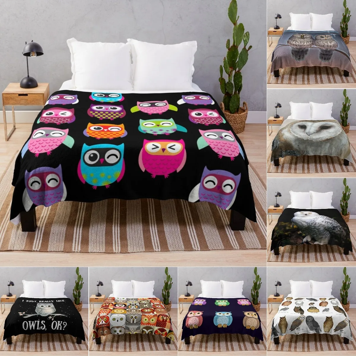 Owl Blanket Animal Throw Bed Blankets Cozy Lightweight Soft Bedding for Sofa and Bed Office Travel Queen King Twin Size Blanket
Owl Blanket Animal Throw Bed Blankets Cozy Lightweight Soft Bedding for Sofa and Bed Office Travel Queen King Twin Size Blanket