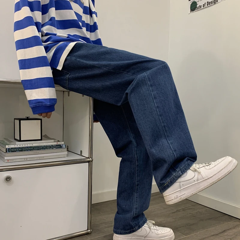 Streetwear men jeans 2022 spring straight men's jeans pants casual elastic waist solid color denim pants men
Streetwear men jeans 2022 spring straight men's jeans pants casual elastic waist solid color denim pants men