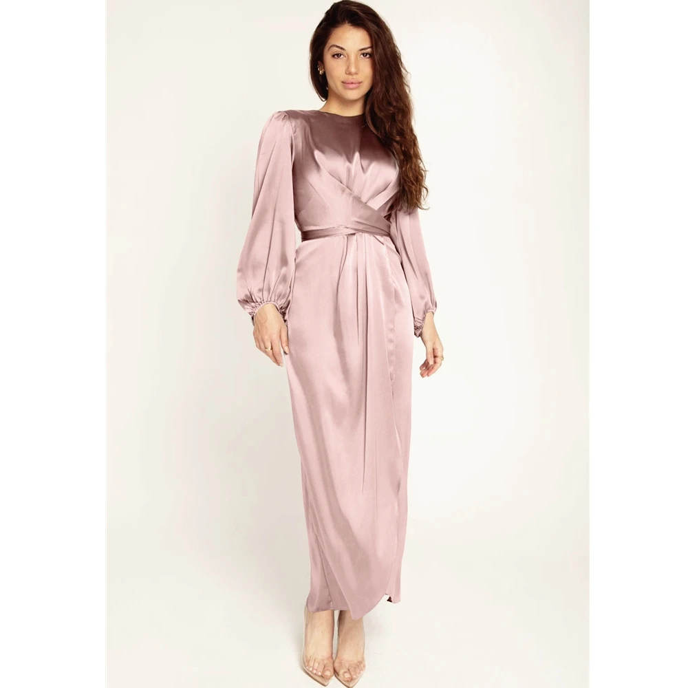 Dubai Satin High Waist Abaya Dress Women Muslim Dress Soft Elegant Corset Long Sleeve Robe Marocain Arab Islamic Kaftan Caftan
Dubai Satin High Waist Abaya Dress Women Muslim Dress Soft Elegant Corset Long Sleeve Robe Marocain Arab Islamic Kaftan Caftan