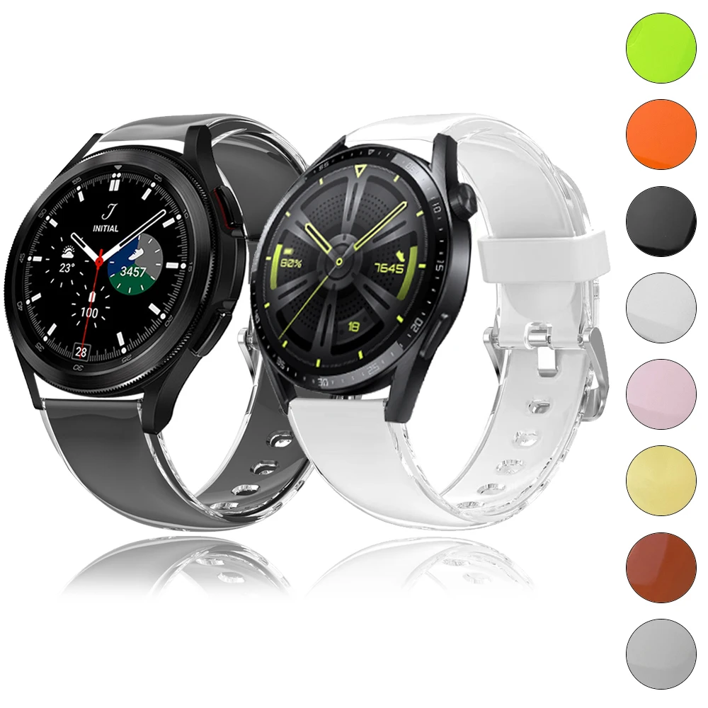 Transparent Watchband for HUAWE Watch 4 GT2e/3 Pro 42mm 46mm Strap Band for Samsung Galaxy Watch 5 Pro/4/3 Active 2 20mm 22mm
Transparent Watchband for HUAWE Watch 4 GT2e/3 Pro 42mm 46mm Strap Band for Samsung Galaxy Watch 5 Pro/4/3 Active 2 20mm 22mm