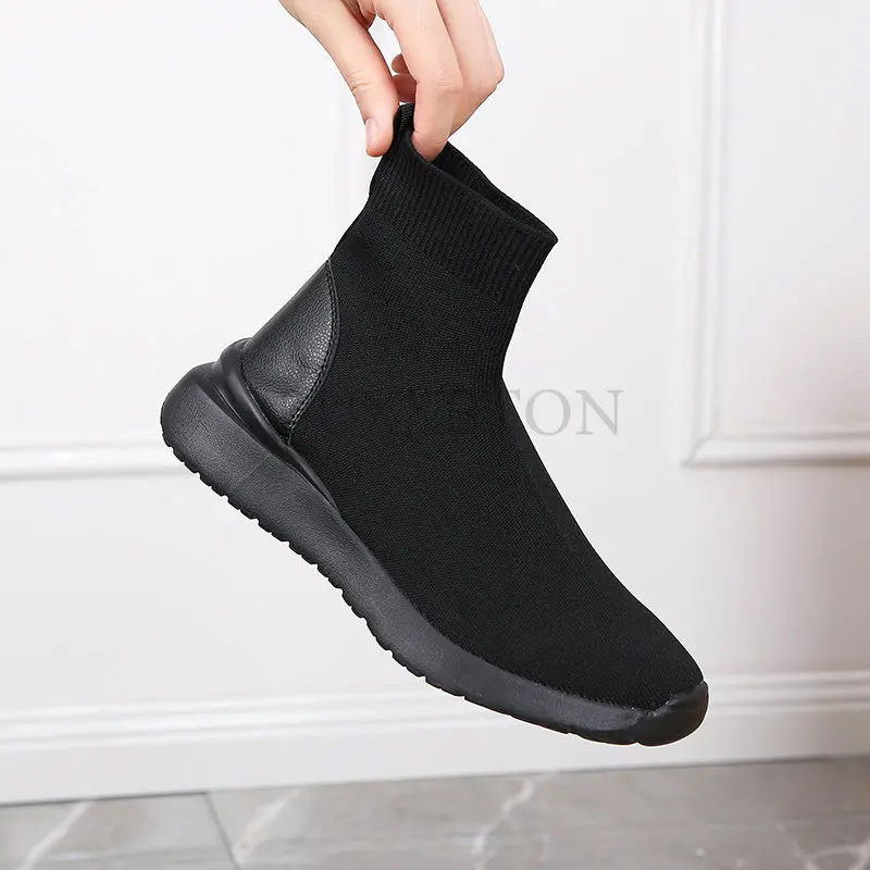 Women Ankle Boots Winter Sports Shoes Thick Soled Casual Vulcanized Shoes Fashion Breathable High Top Soft Socks Free of Charge
Women Ankle Boots Winter Sports Shoes Thick Soled Casual Vulcanized Shoes Fashion Breathable High Top Soft Socks Free of Charge