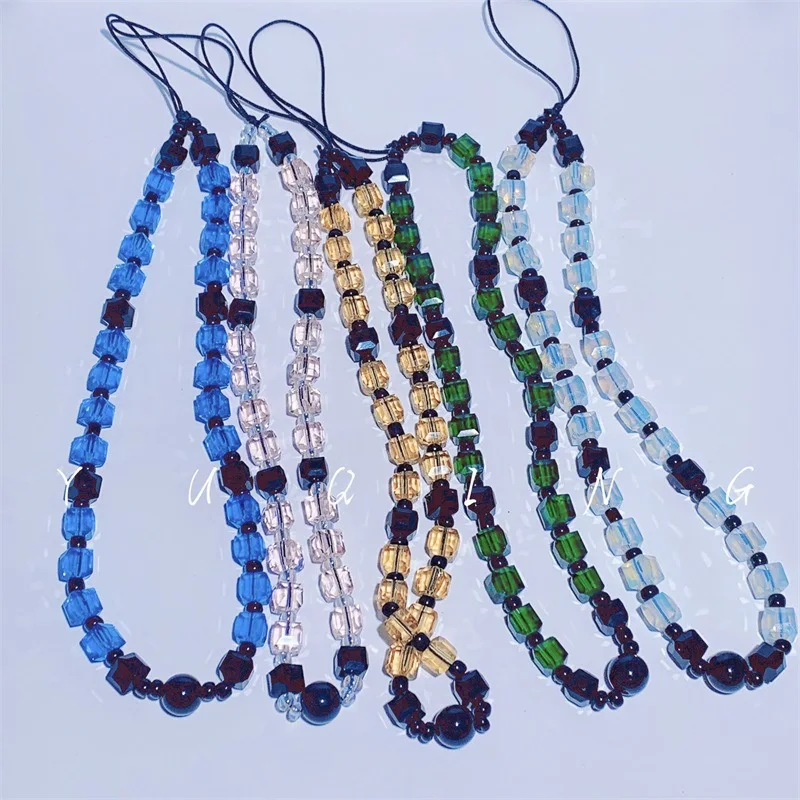 Charming Crystal Glass Beaded Square Creative Beaded Multiple Color Choice Mobile Phone Chain Anti-lost Lanyard Female Jewelry
Charming Crystal Glass Beaded Square Creative Beaded Multiple Color Choice Mobile Phone Chain Anti-lost Lanyard Female Jewelry