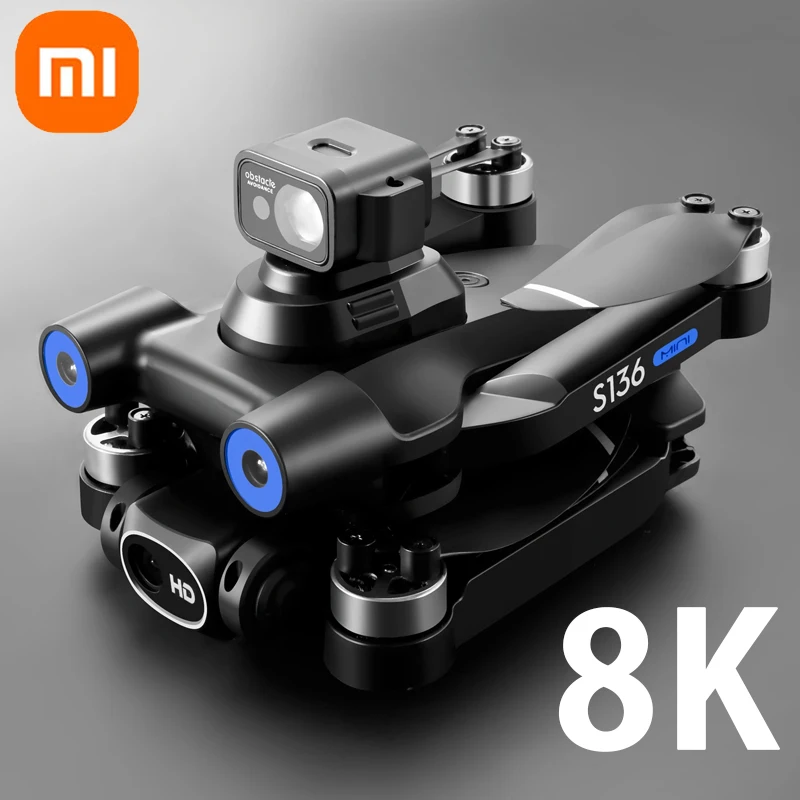 Дрон Xiaomi S136 с GPS, 8K, профессиональная двойная камера ESC, оптический поток, позиционирование, обход препятствий, бесщеточный складной Квадрокоптер
Дрон Xiaomi S136 с GPS, 8K, профессиональная двойная камера ESC, оптический поток, позиционирование, обход препятствий, бесщеточный складной Квадрокоптер