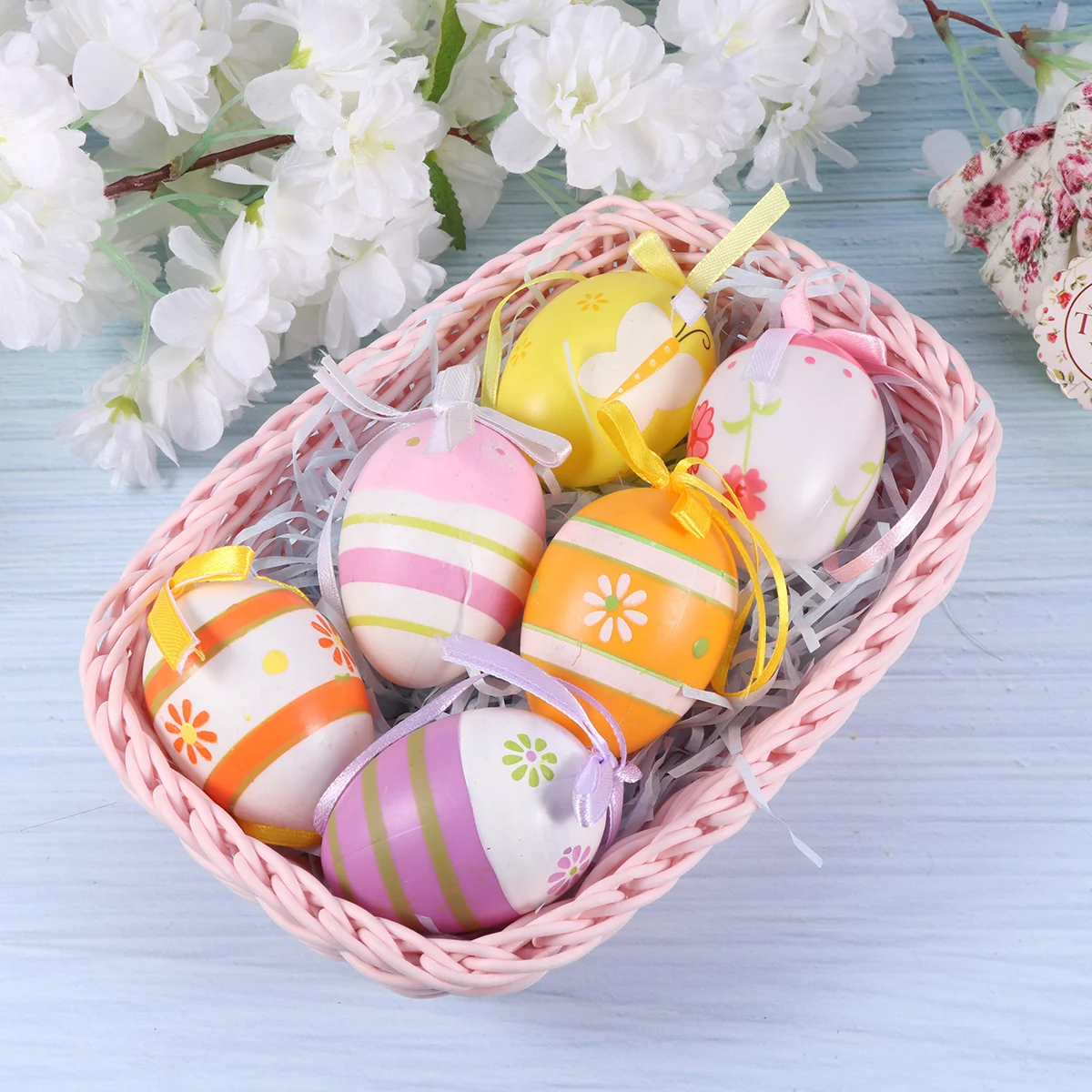 

Easter Egg Eggsdecorations Hanging Toy Painting Party Diy Chicken Toys Pendant Filler Fake Stuffers Basket Favor Tree Togift