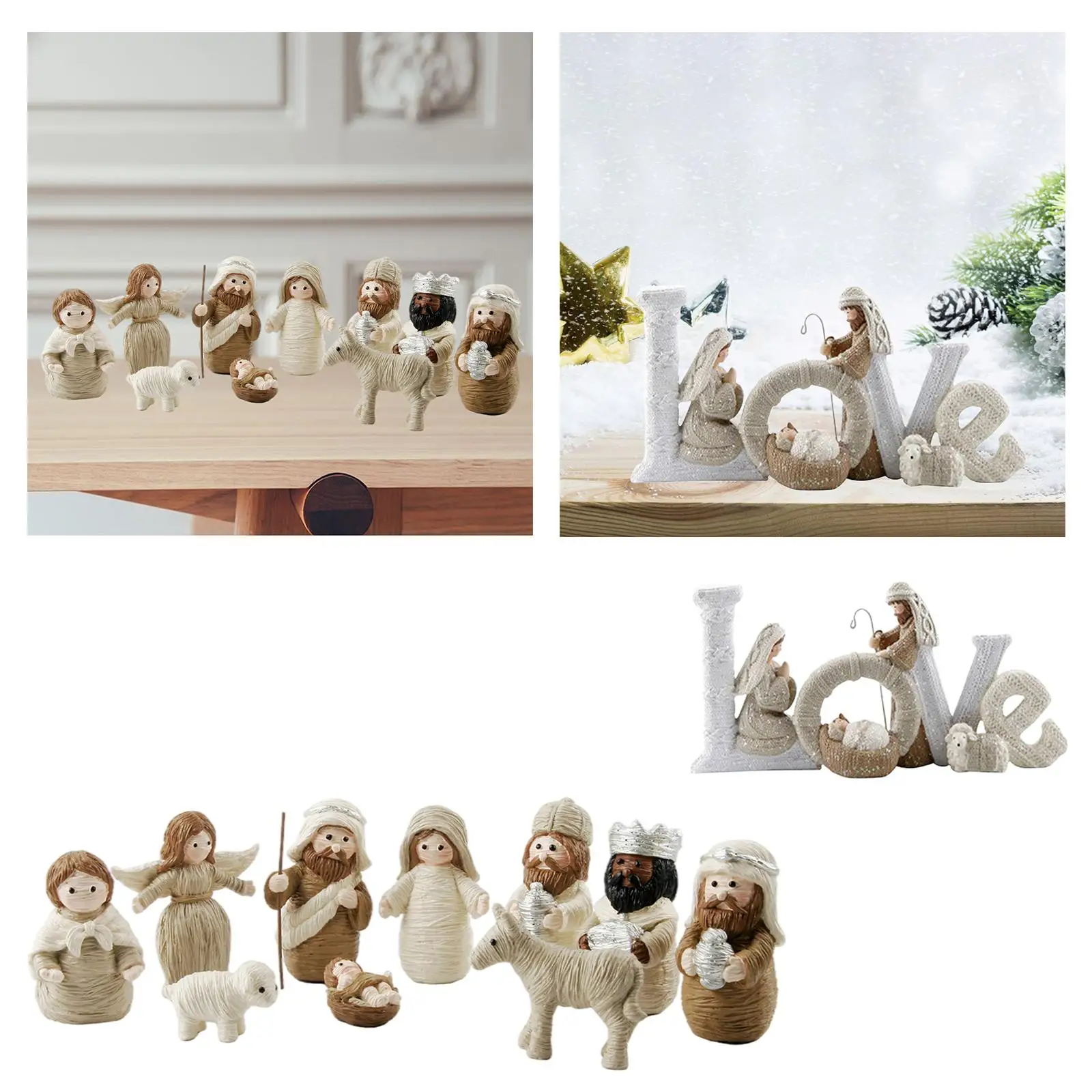 2Pieces Nativity Scene Set Baby Jesus Christmas Figures Ornament Resin Jesus Statue Figurines Home Decors Gifts
2Pieces Nativity Scene Set Baby Jesus Christmas Figures Ornament Resin Jesus Statue Figurines Home Decors Gifts
