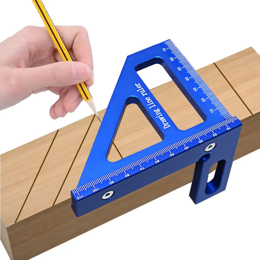 Woodworking Square Protractor Aluminum Alloy Miter Triangle Ruler Precision Layout Measuring Tool for Engineer Carpenter Tools
Woodworking Square Protractor Aluminum Alloy Miter Triangle Ruler Precision Layout Measuring Tool for Engineer Carpenter Tools