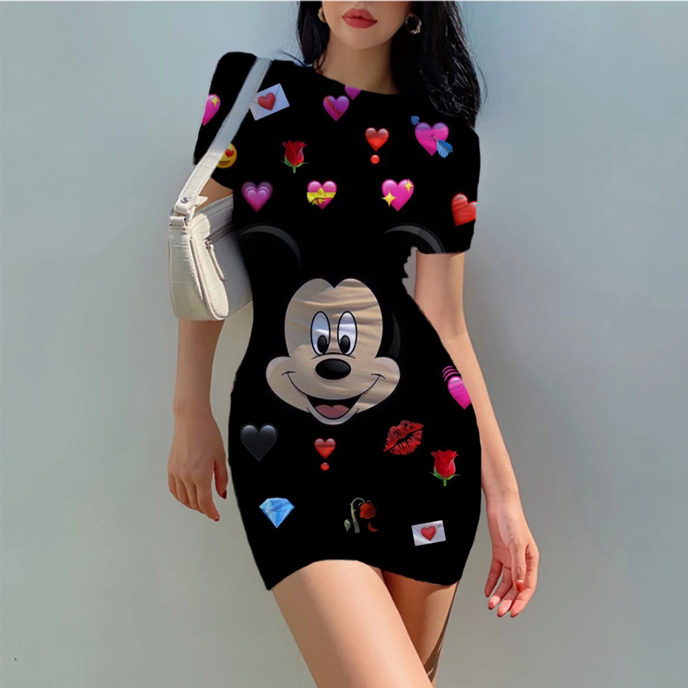 Disney Minnie Mouse Cartoon Print Sexy Tight Dress Summer Fashion Bag Hip Beach Party High Street Robe Suit Dress Large Size
Disney Minnie Mouse Cartoon Print Sexy Tight Dress Summer Fashion Bag Hip Beach Party High Street Robe Suit Dress Large Size
